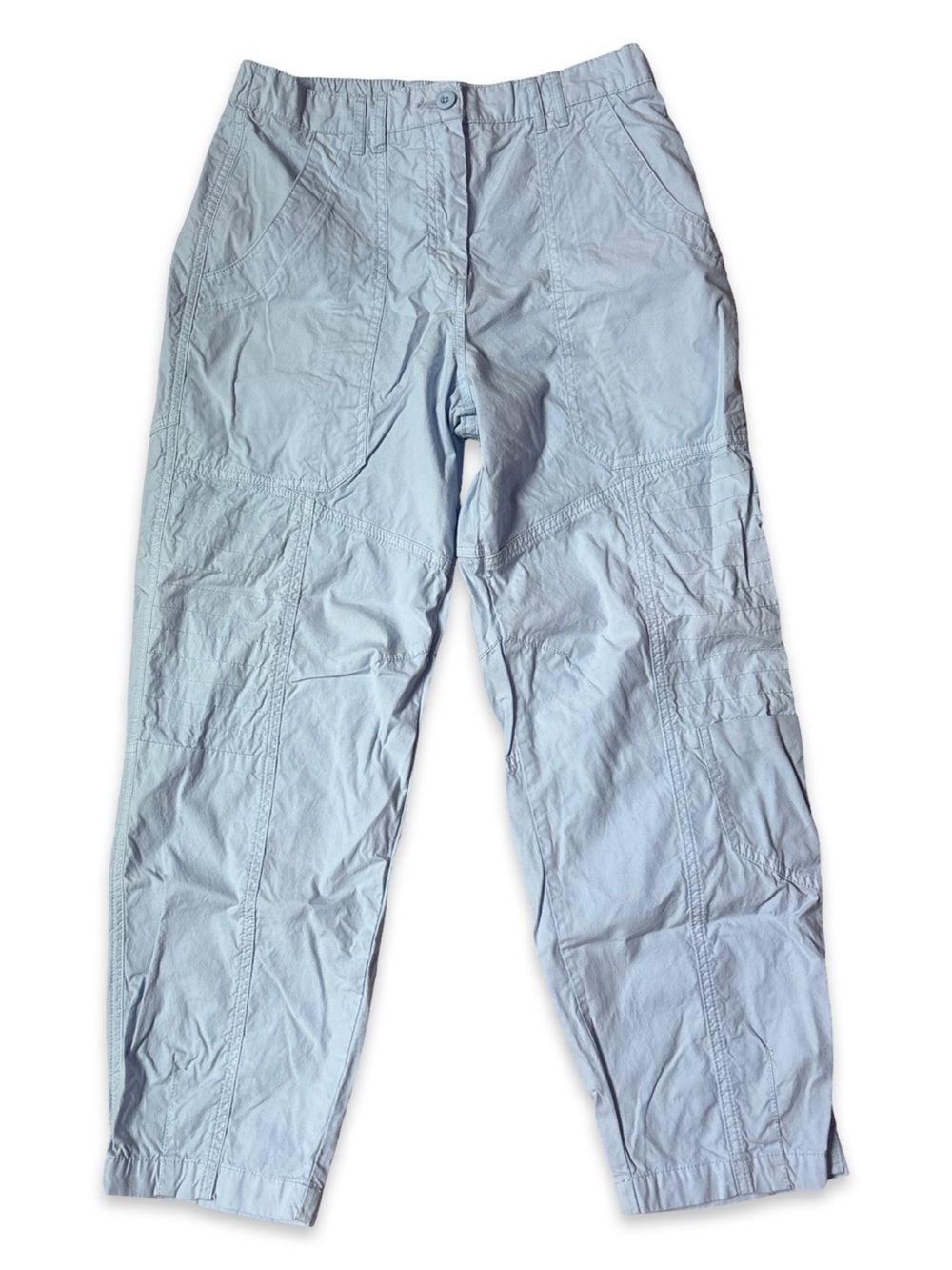 Maeve by Anthropologie Light Blue Utility Cargo Pants Cropped Sz 8